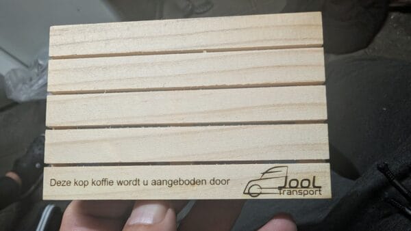 Houten pallet onderzetter (per stuk) - Afbeelding 4