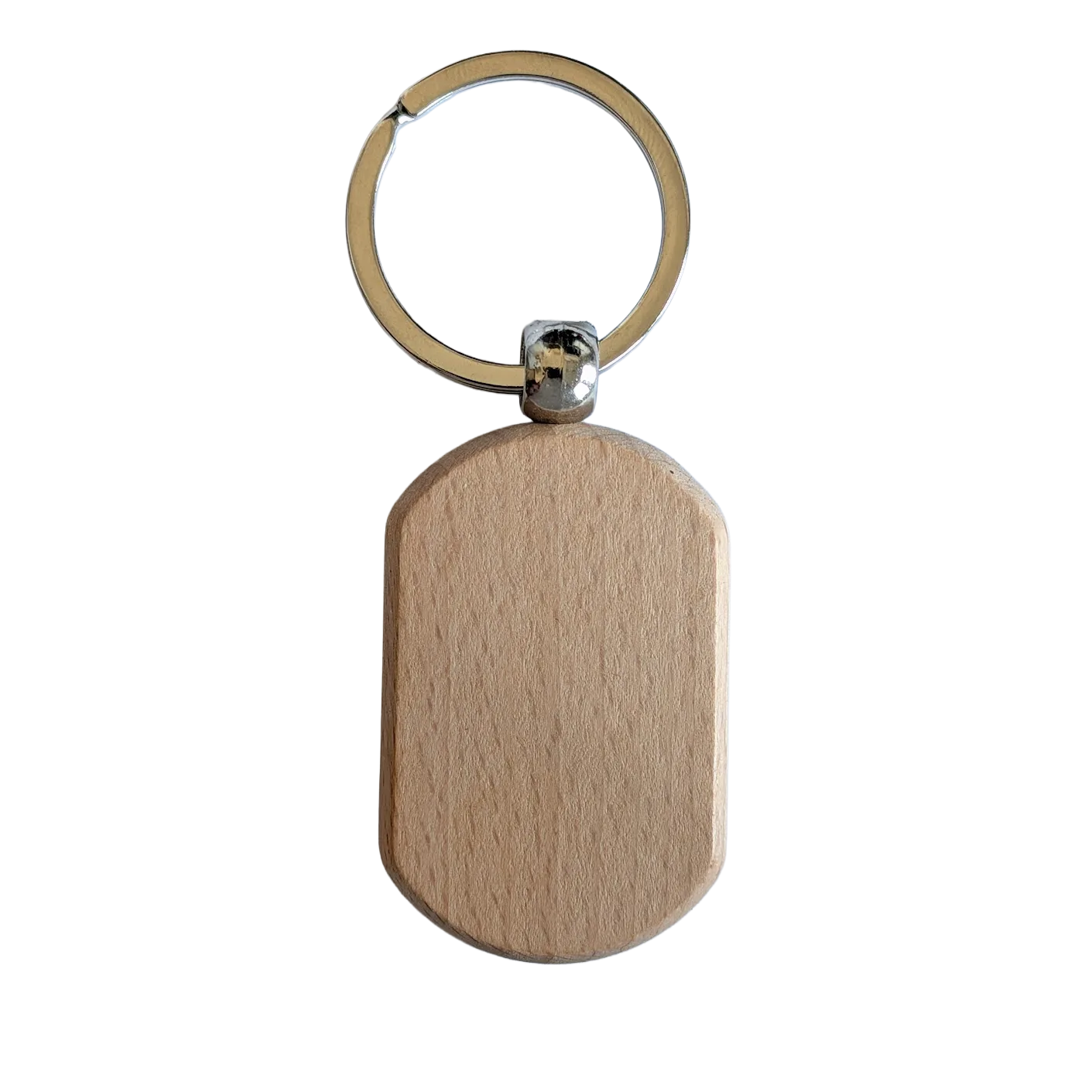 Sleutelhanger Hout ovaal