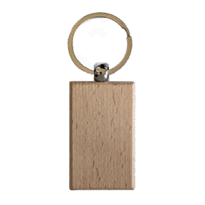 Sleutelhanger Hout rechthoek