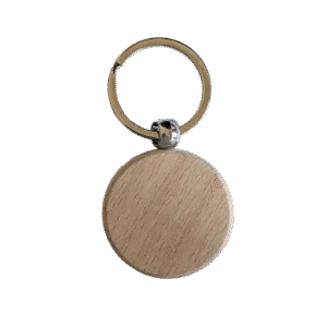 Sleutelhanger Hout rond