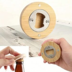 Bamboe Bieropener - Flesopener - Met magneet - 2-in-1