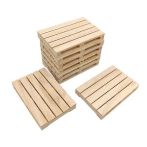Houten pallet onderzetter (per stuk)