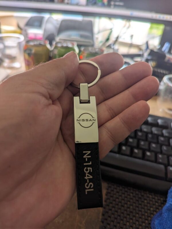 Luxe leren sleutelhanger - Afbeelding 3