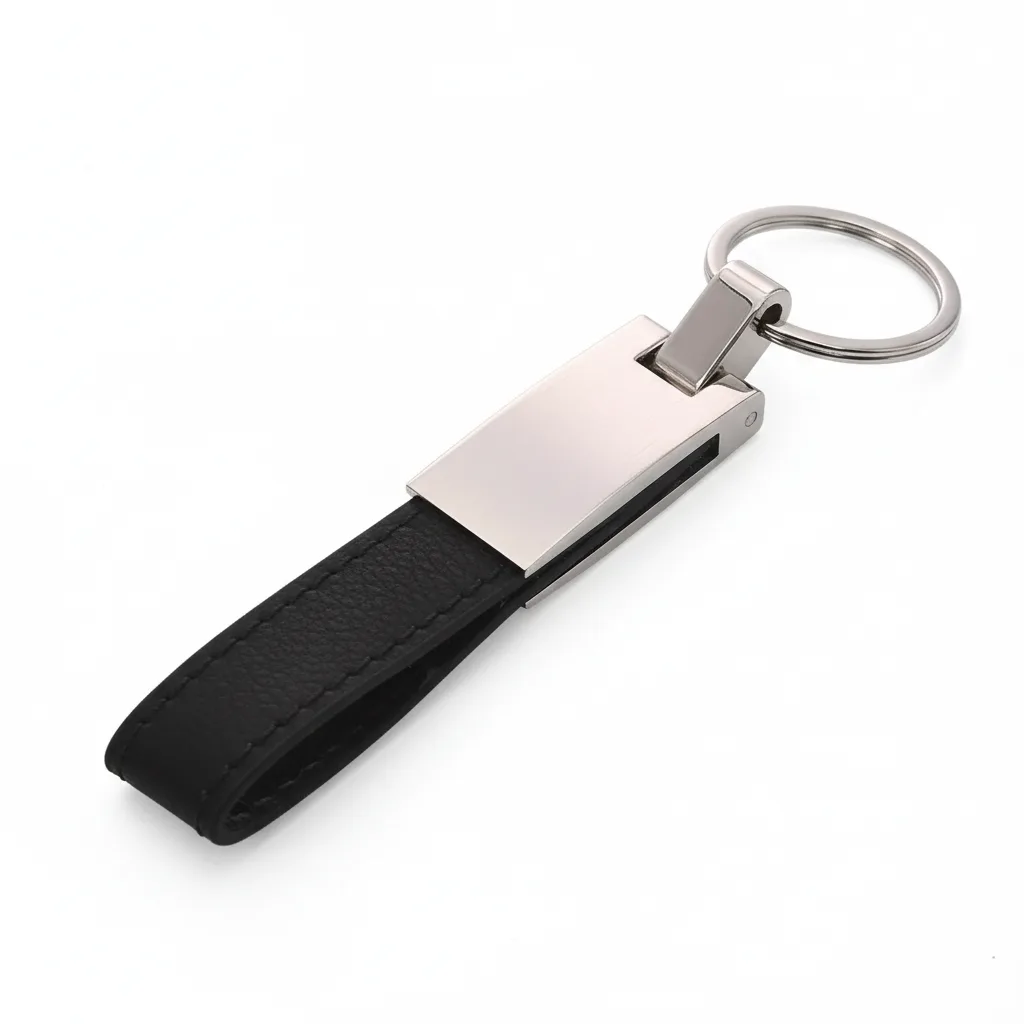 Luxe leren sleutelhanger